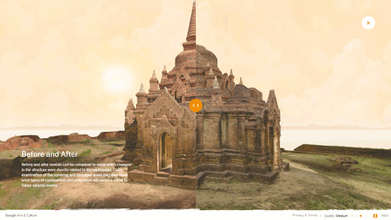 Bagan temple in virtual reality.