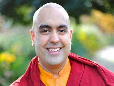 VISIT: Gelong Thubten gave a workshop on meditation and mindfulness at The Sangha House in Taunton