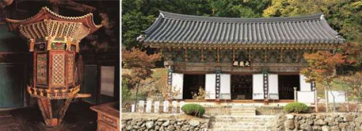 Description: The Yunjangdae and the Daejangjeon Hall of Yongmunsa Temple. From donga.com