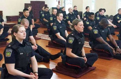 In 2016, police in Canada were trained by the Buddhist monk Bhante Saranapala. From cbc.ca
