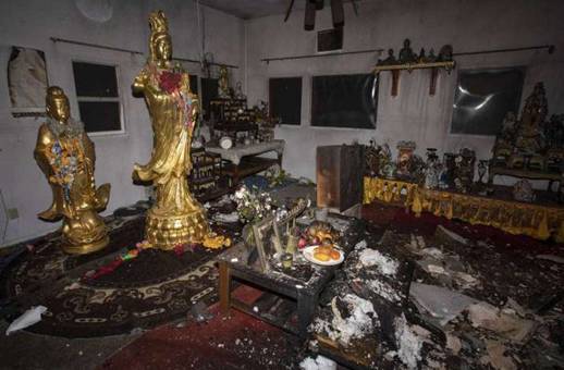 Description: The shrine at the Buddhist temple in North Las Vegas. From reviewjournal.com