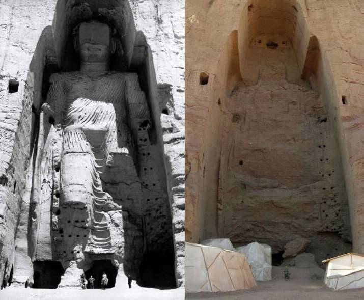 The Buddhas of Bamiyan were destroyed by the Taliban 20 years ago. From pinterest.com
