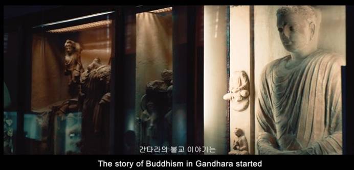 A screen capture from the documentary, 'Buddhist Heritage of Pakistan,' produced by the Embassy of Pakistan in Korea to promote the country's Buddhist heritage. Courtesy of the Embassy of Pakistan in Korea