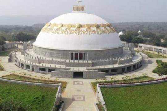 The Maha Stupa Dome at Buddhavanam. (News18)