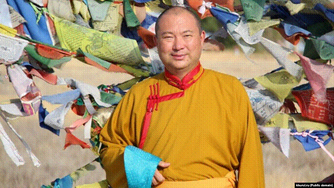 Telo Tulku Rinpoche, also known as Erdni Ombadykov, said in an interview to a Russian blogger on YouTube over the weekend that he supports Ukraine because it was Russia that attacked Ukrainian territories. (file photo)